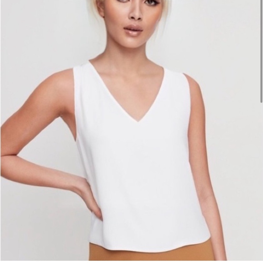 Babaton Sleeveless V-Neck Blouse